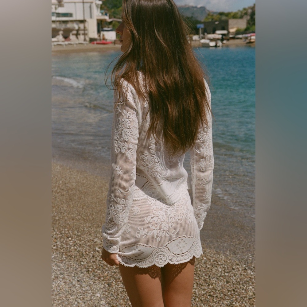 NWT With Jéan | Belinda Skirt - White Lace - Picture 9 of 11